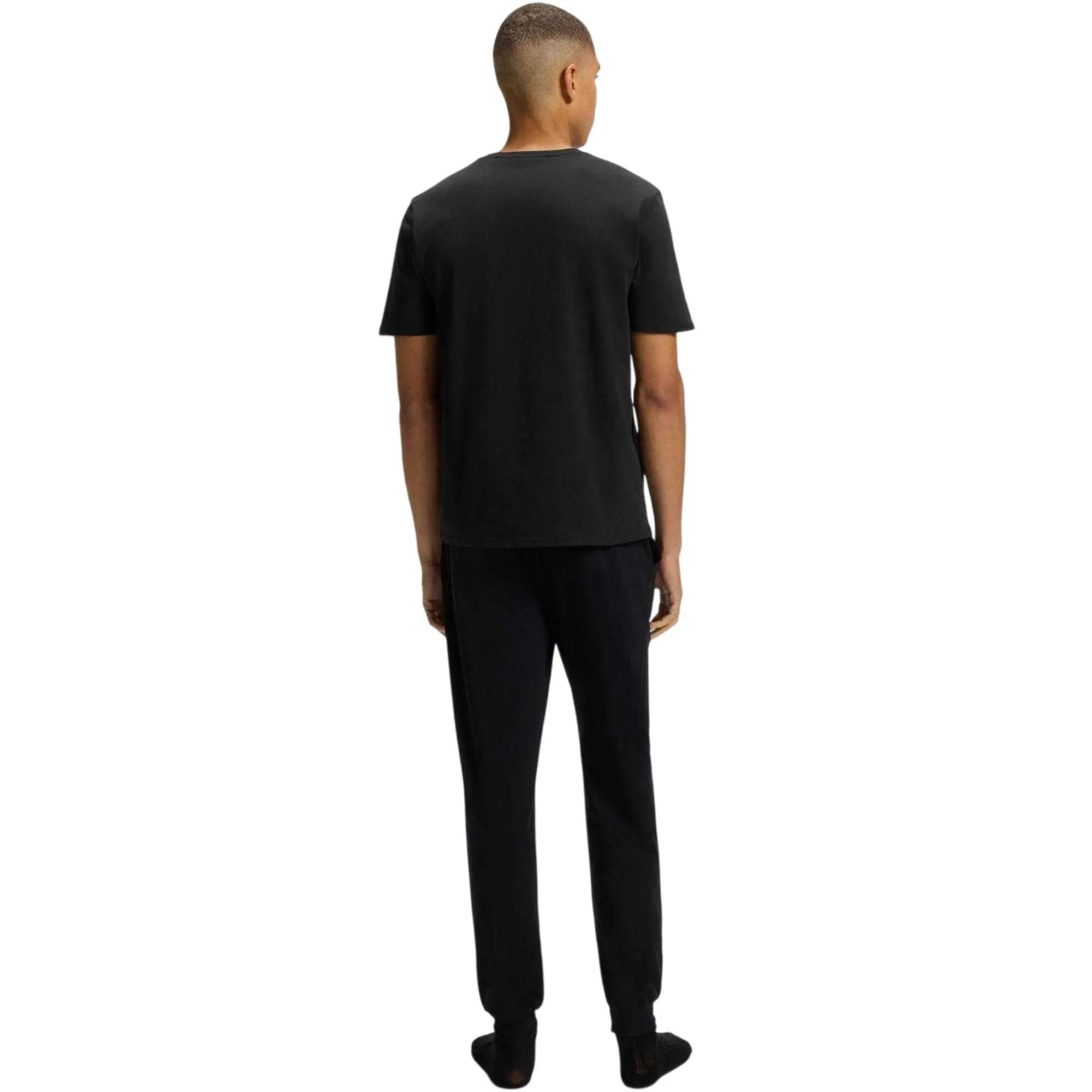 Maglietta Regolare Logo Policotone Uomo Boss Nero 6/6