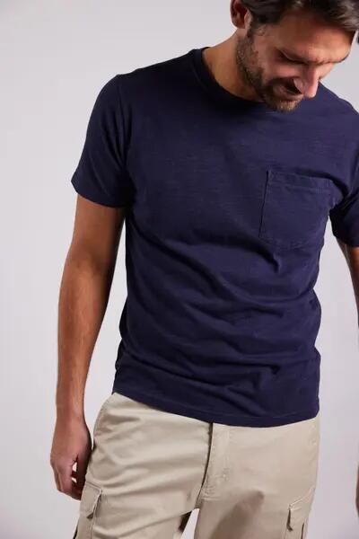 sebago Slub Pocket Tee - NAVY 2/4