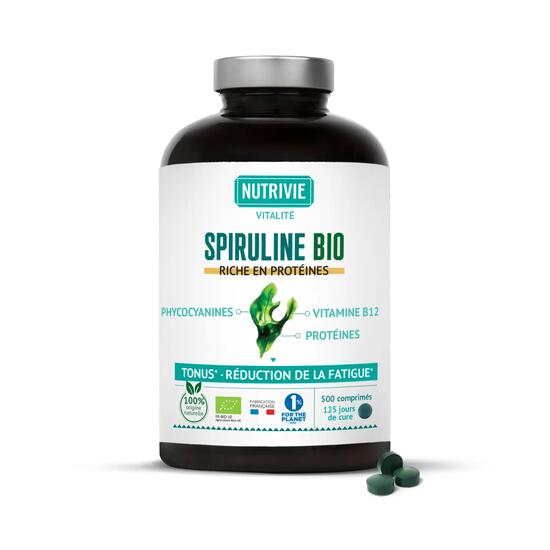 Spiruline Bio Sport – 500comprimés - 3mois - Énergie Endurance et Récupération