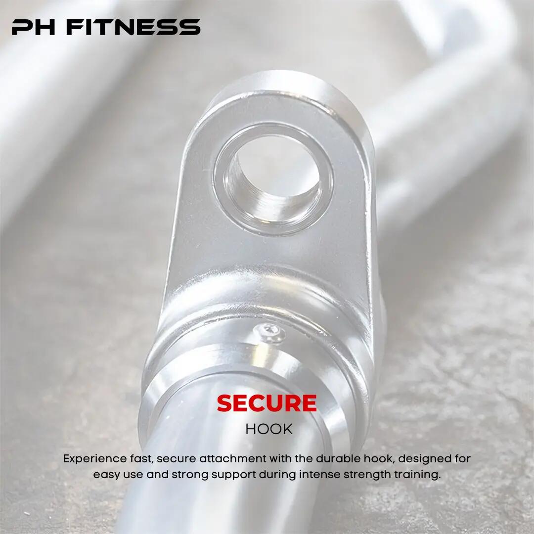 PH Fitness Conjunto de 6 pegas para polia em aço inoxidável 7/8