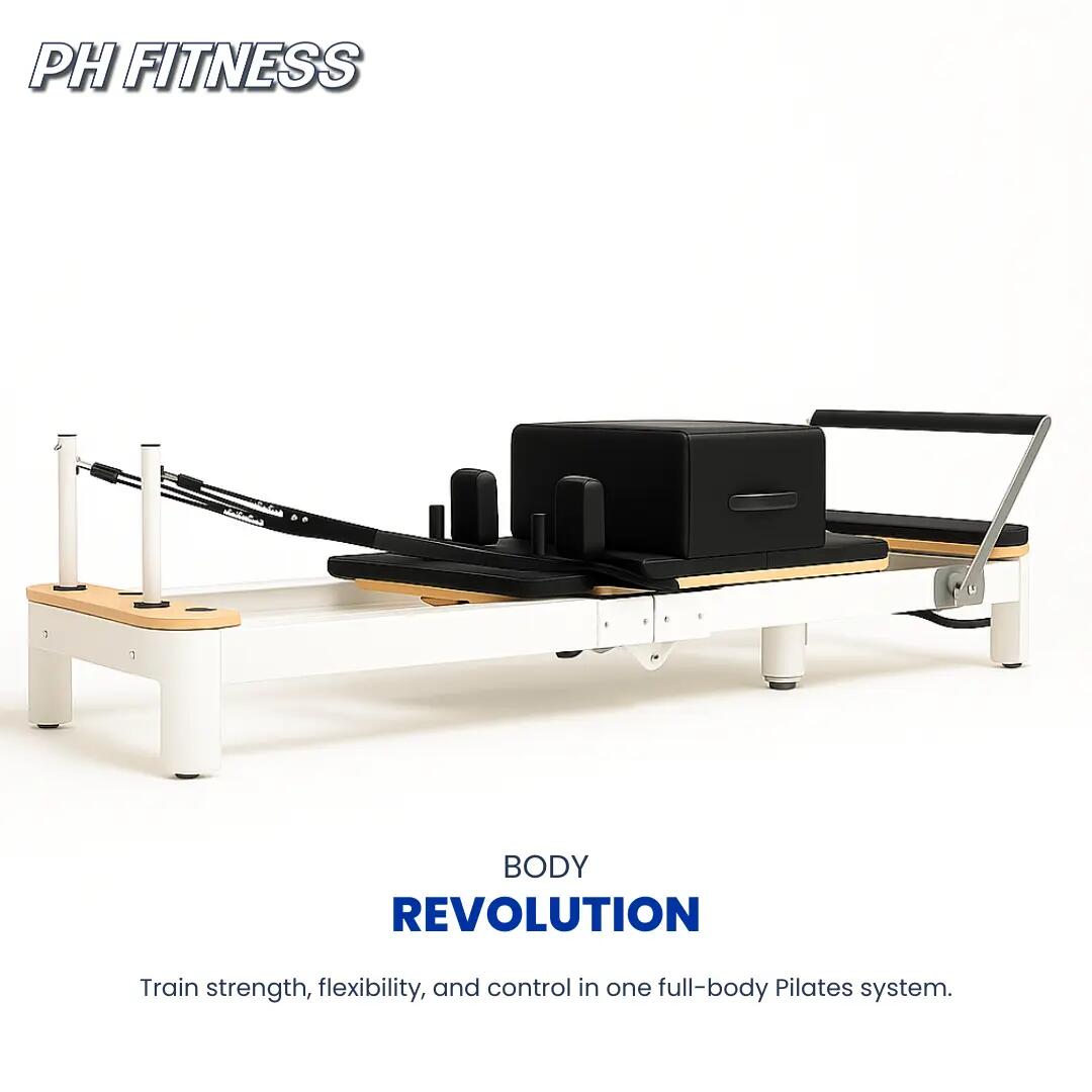 Reformer Pilates in alluminio pieghevole | PH Fitness 8/9