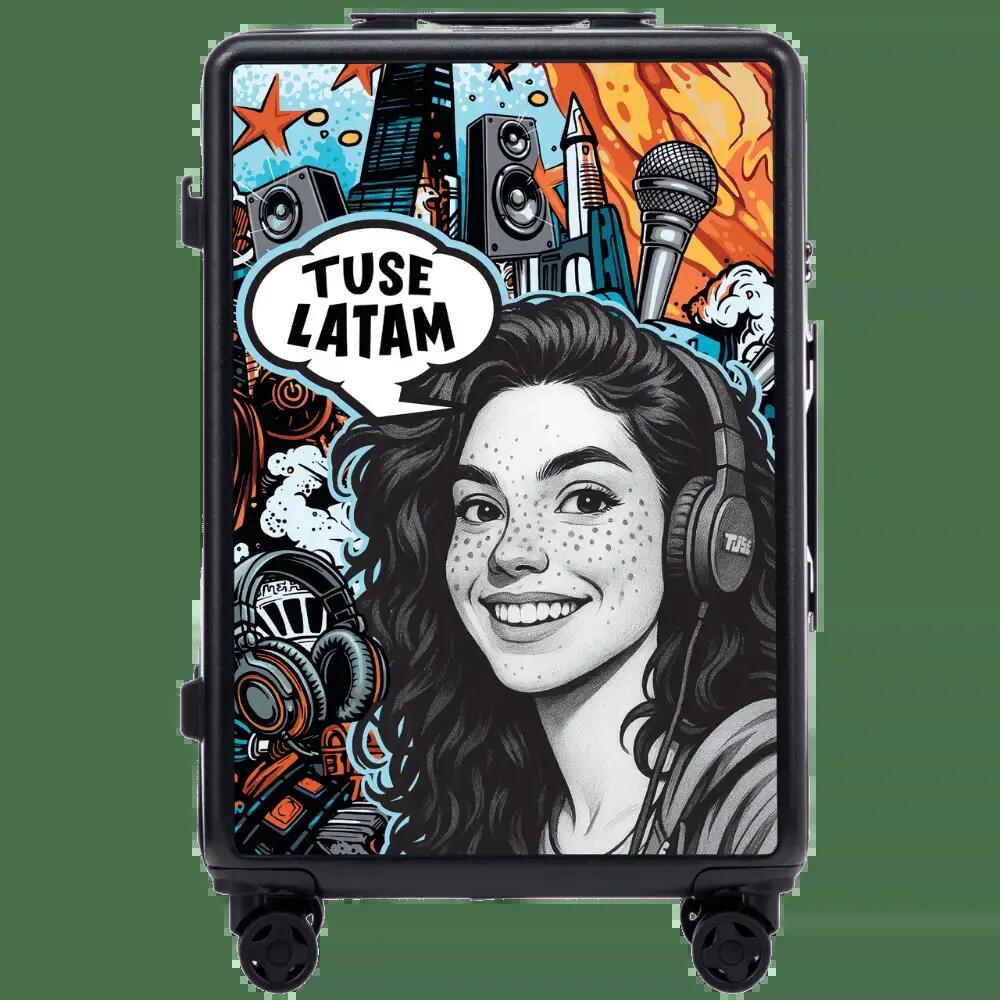 Middelgrote koffer Wings x TUSE Customized 24" GIRL BLACK 2/10