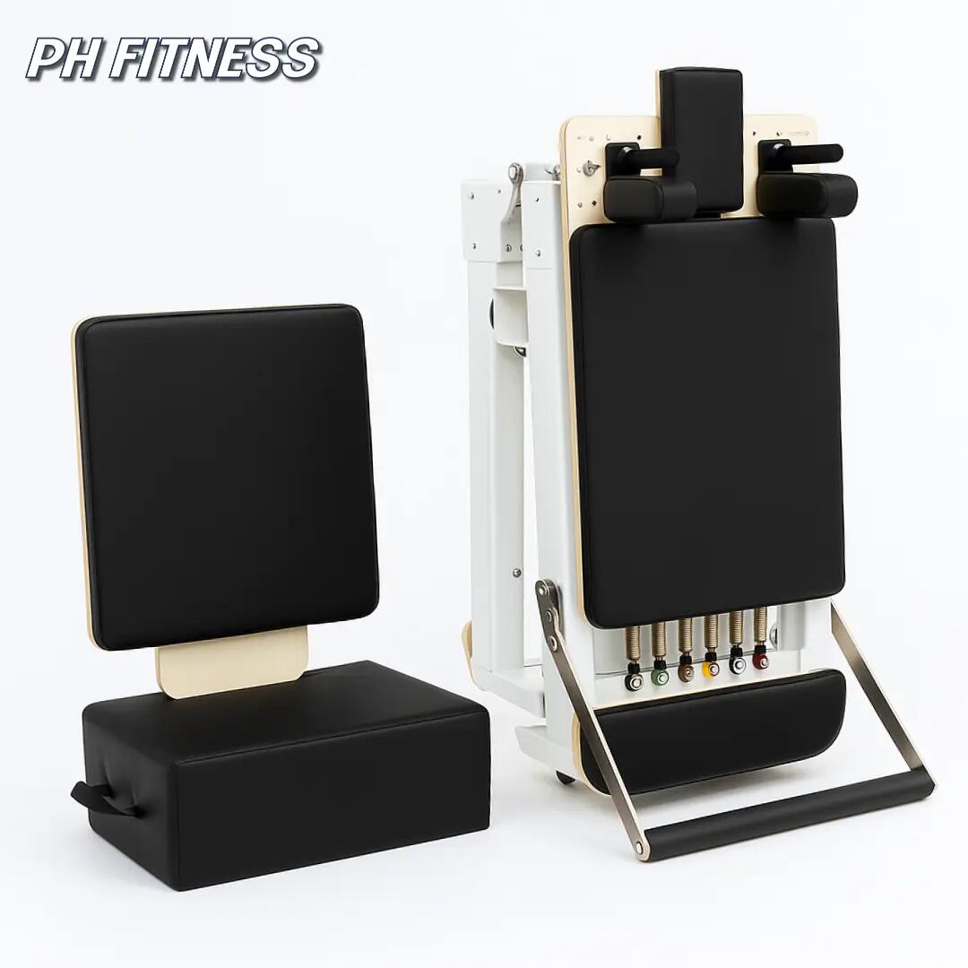 Reformer Pilates in alluminio pieghevole | PH Fitness 6/9
