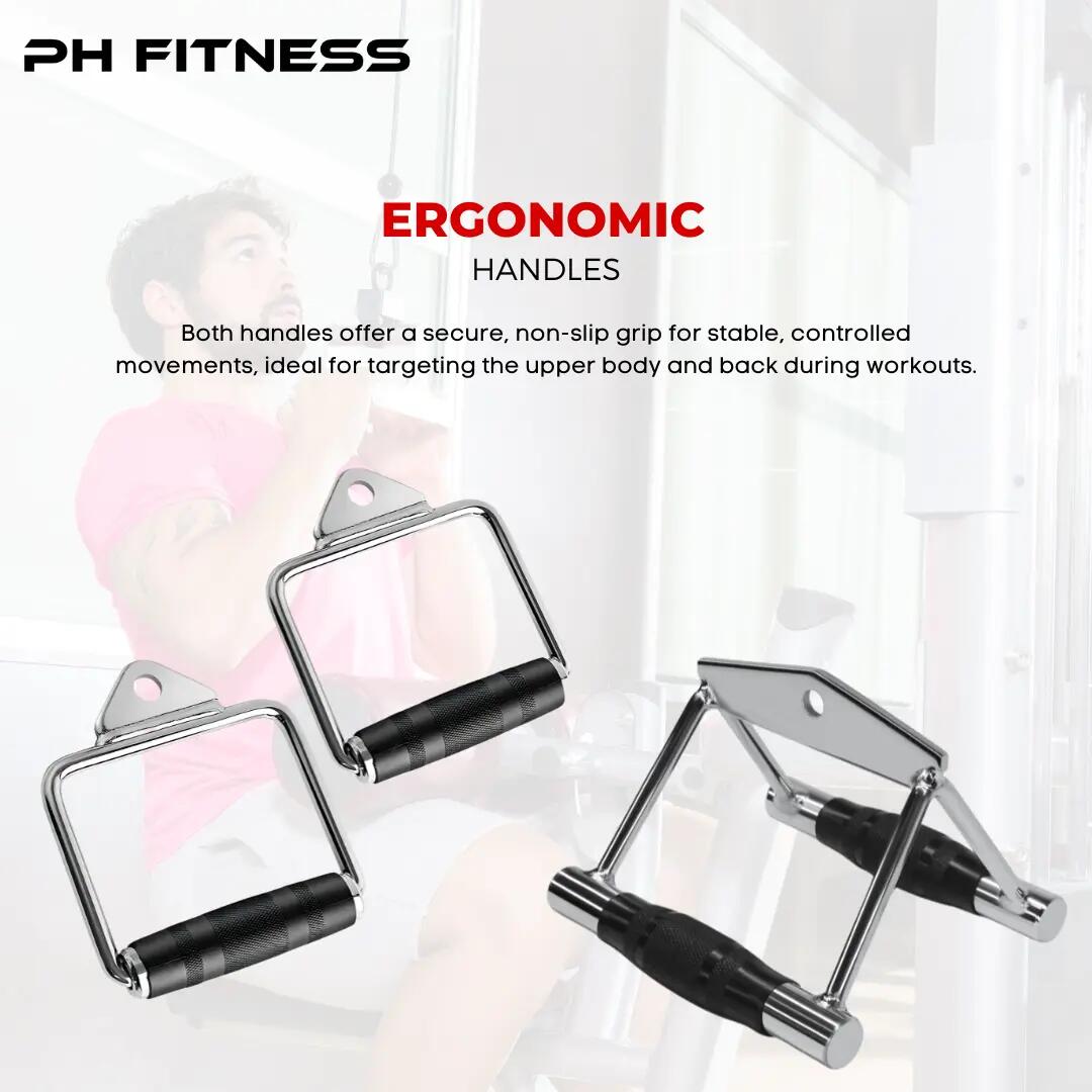 PH Fitness Conjunto de 6 pegas para polia em aço inoxidável 4/8