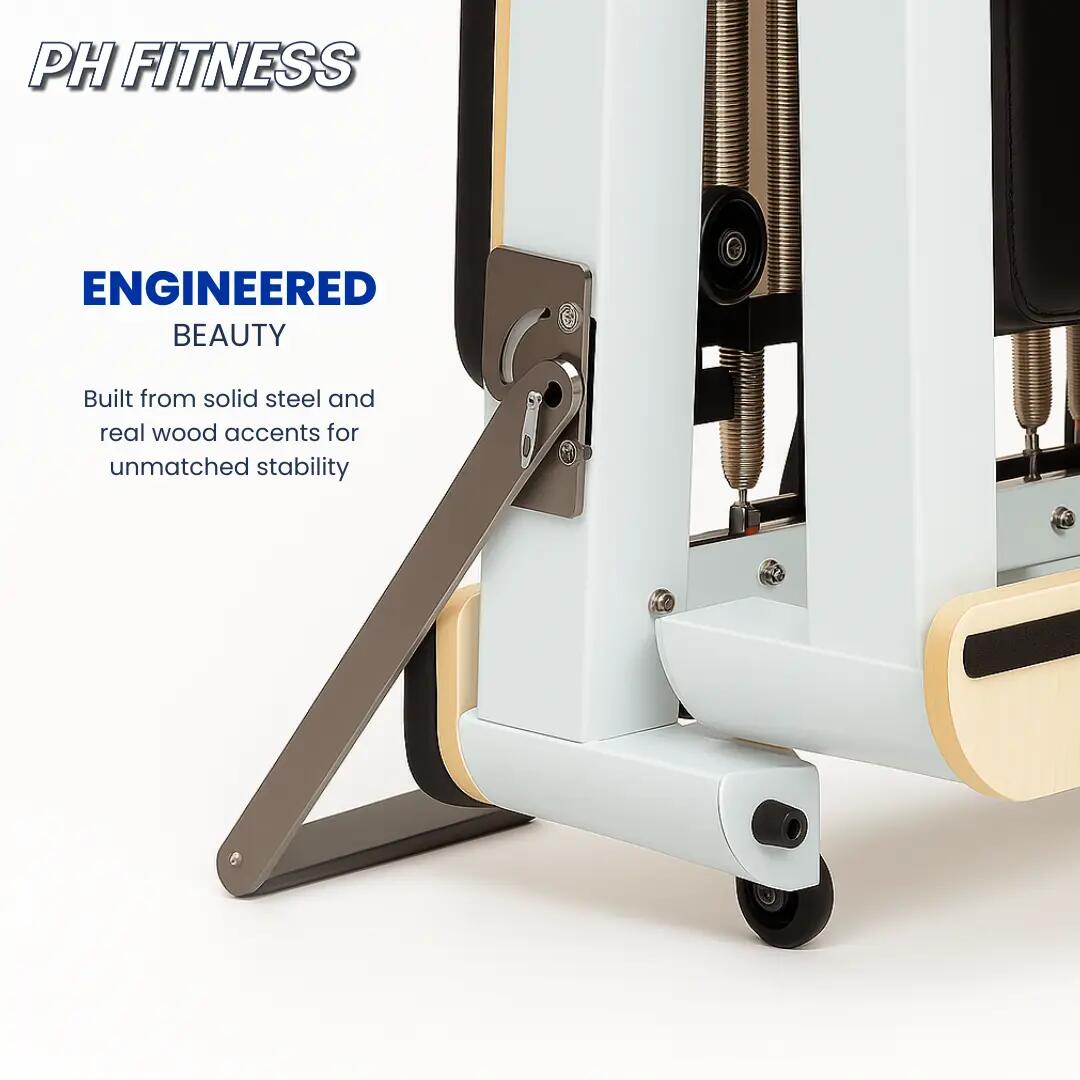 Reformer Pilates in alluminio pieghevole | PH Fitness 5/9