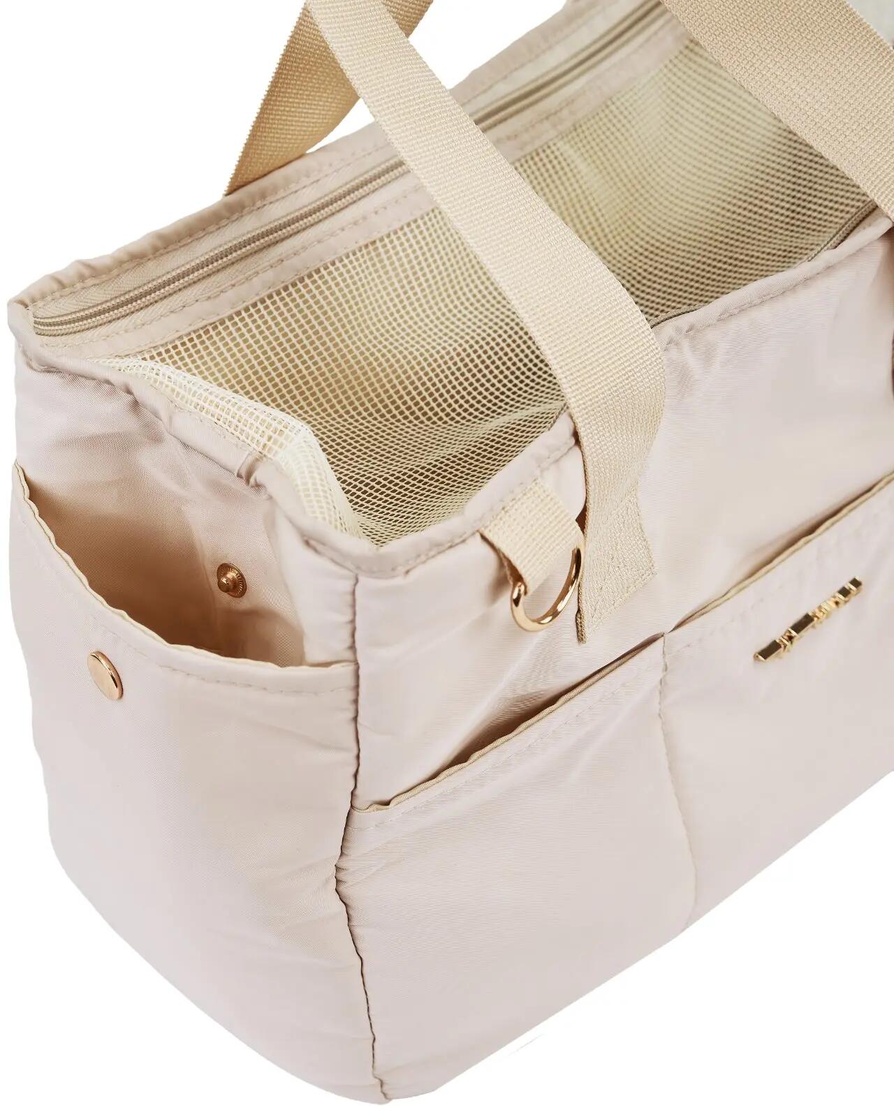 Transporteur pour animaux WINGS avec poignée pour valise BEIGE 5/9