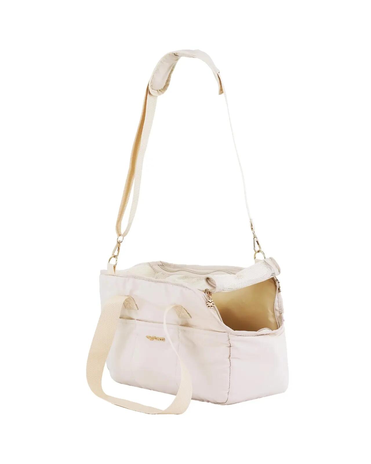 Transporteur pour animaux WINGS avec poignée pour valise BEIGE 3/9