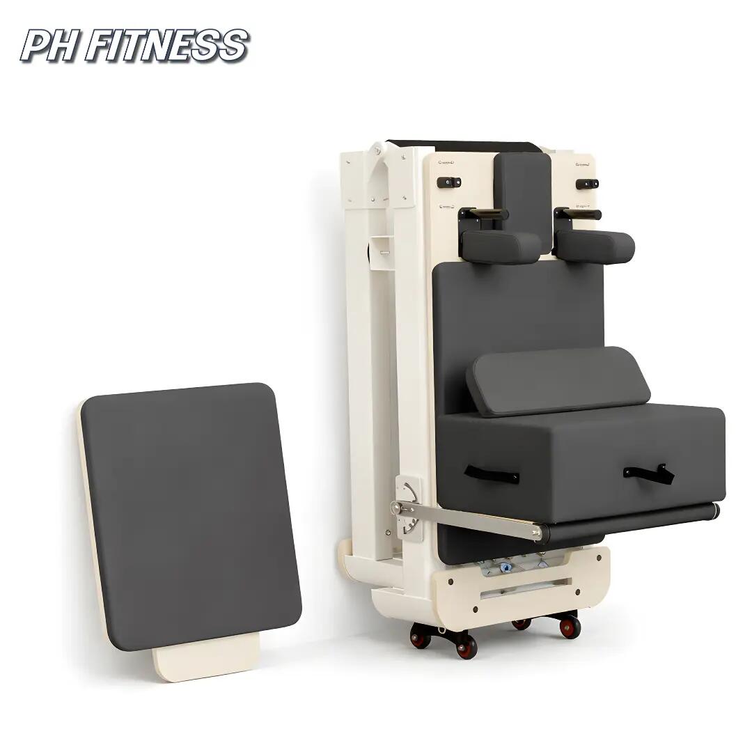 Reformer Pilates PRO alluminio pieghevole | PH Fitness 6/8