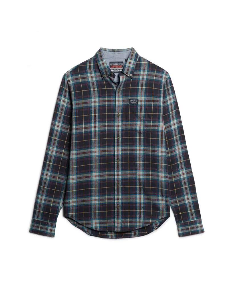 superdry Lange mouw Lumberjack shirt van katoen – Drayton Check Navy 2 7/7