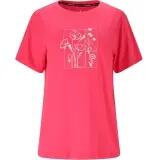whistler Tulon W Printed S-S T-shirt van gerecycled polyester - Hot Pink 4/4