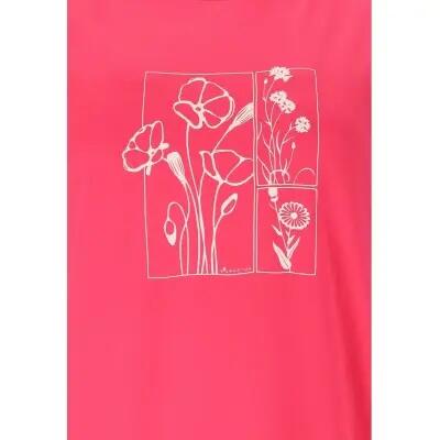 whistler Tulon W Printed S-S T-shirt van gerecycled polyester - Hot Pink 3/4