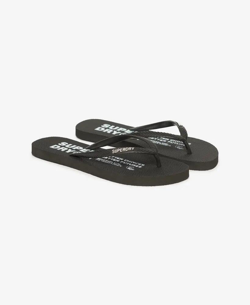 superdry Studios Flip Flops em borracha – formato minimalista com logo em relevo 3/7