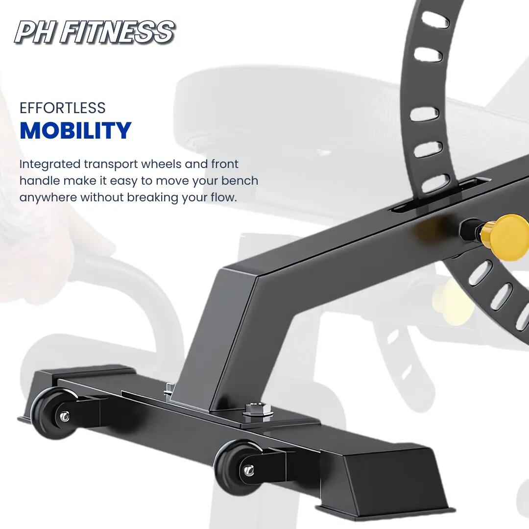 Panca PRO530 inclinabile e declinabile 250 kg | PH Fitness 6/7