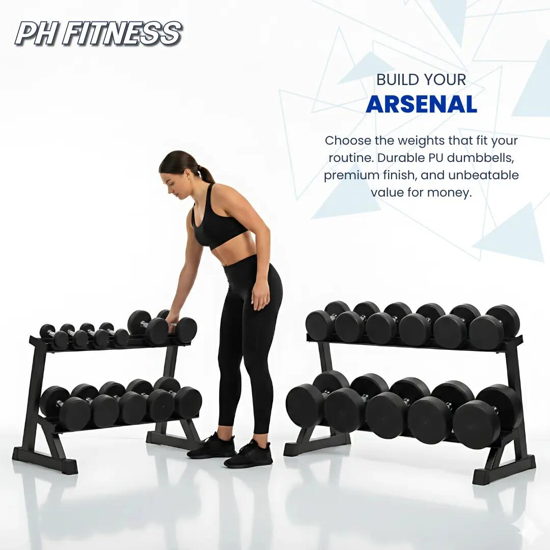 Set manubri PU 2–30 kg professionali | PH Fitness 8/8