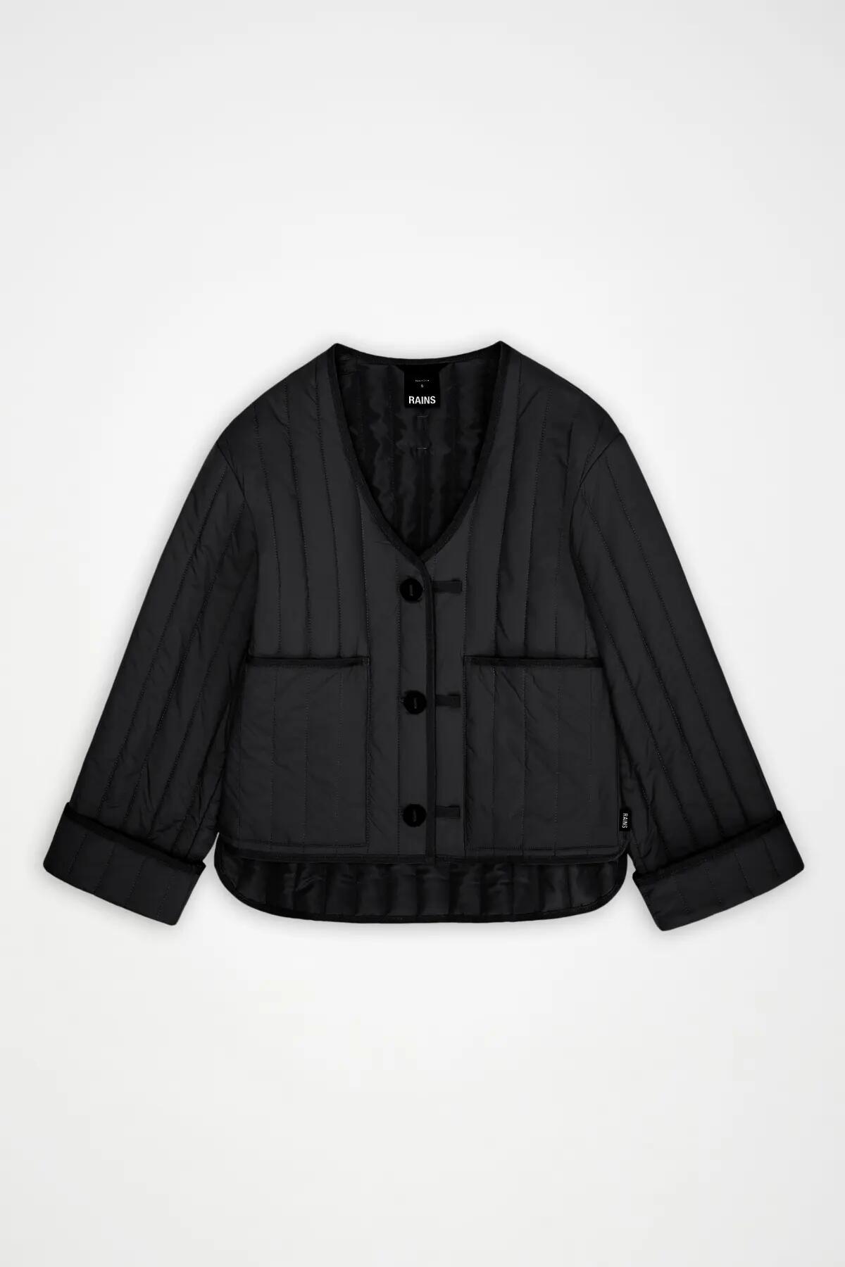 Jaqueta Rains Modelo 21940r Banja Liner Jacket T1 Cor Preto 4/5