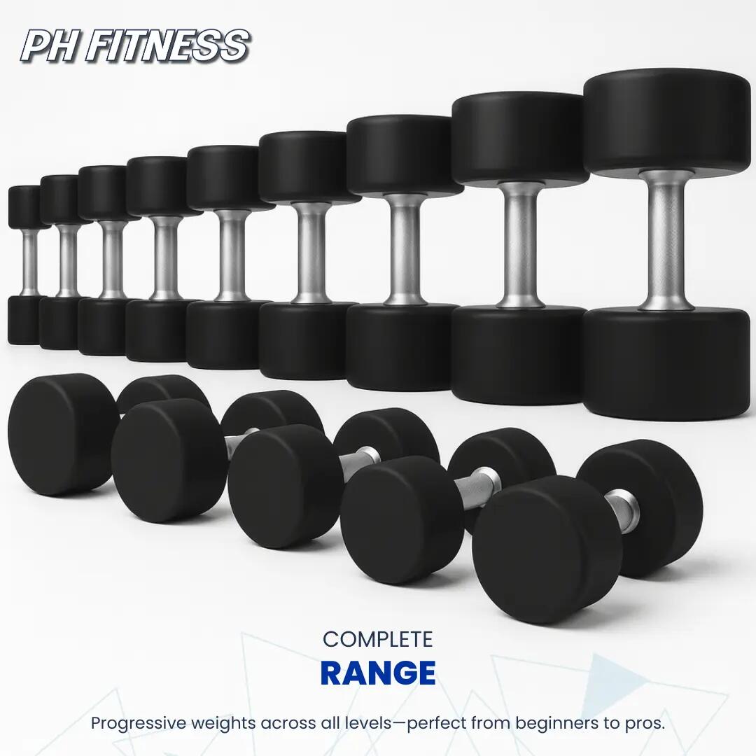 Set manubri PU 2–30 kg professionali | PH Fitness 7/8
