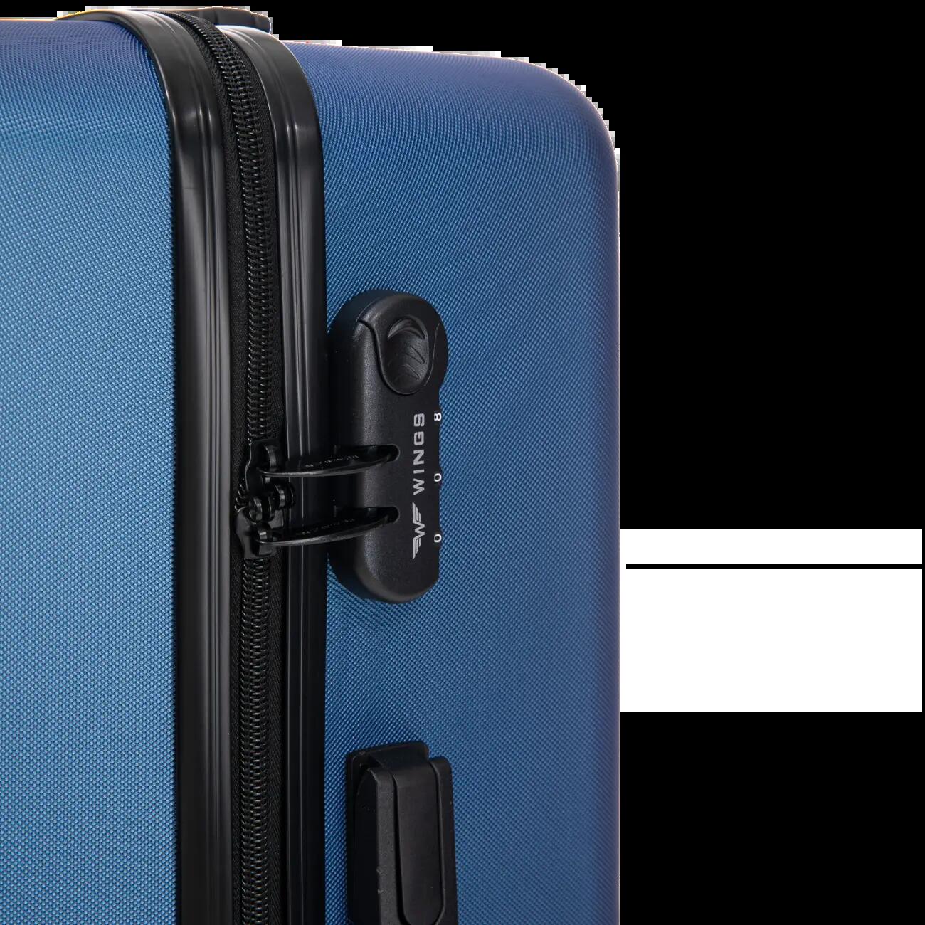 Valise GRANDE Wings ABS+ COOT 28" Bleu Moyen 7/10