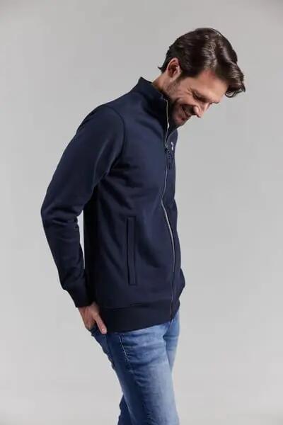 sebago Larry Zip Sweater — camisola com fecho NAVY 2/4