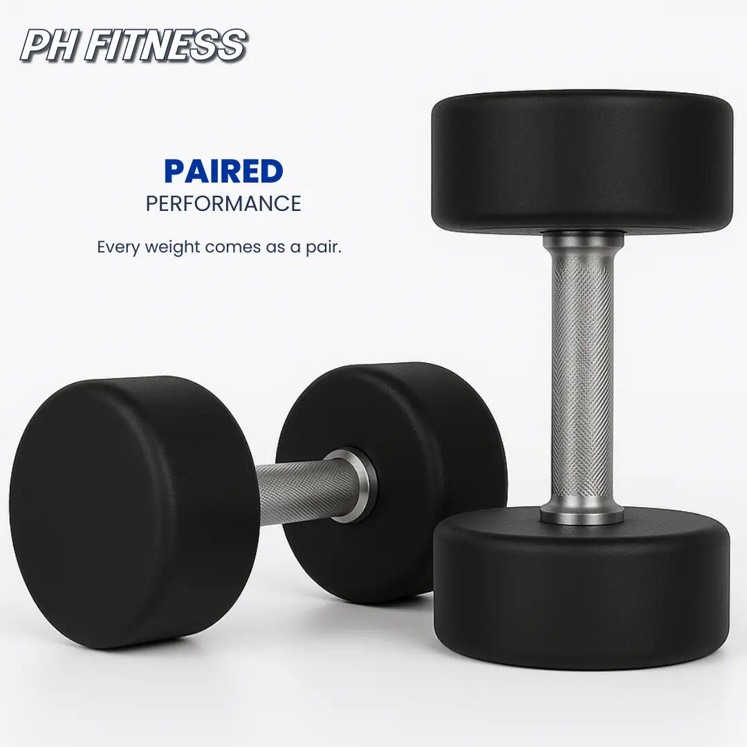Set manubri PU 2–30 kg professionali | PH Fitness 3/8