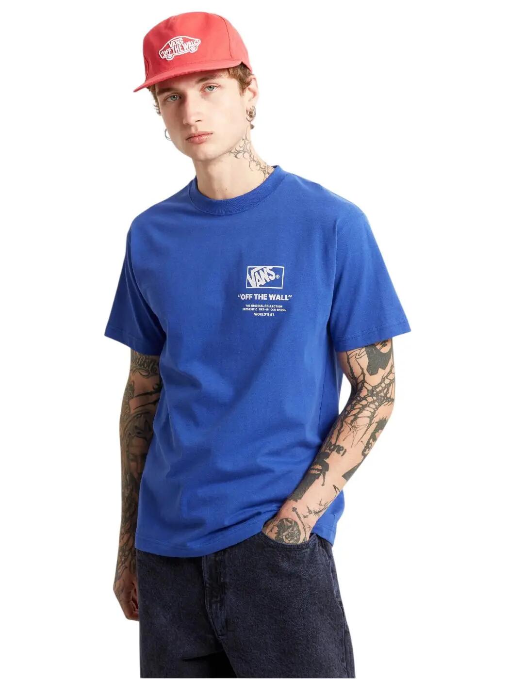 Camiseta para Hombre Vans Stropile Azul 3/6