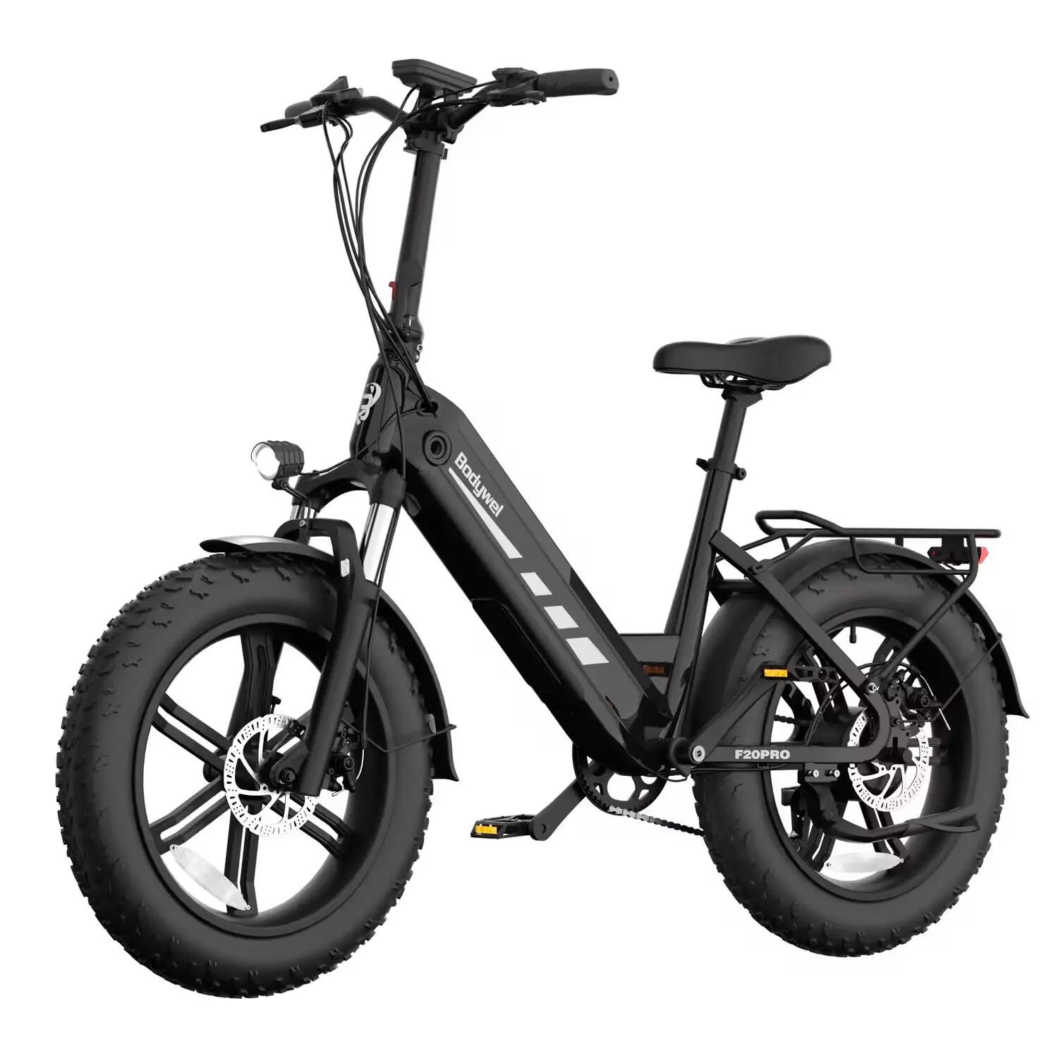 Bicicleta Elétrica F20 PRO 250W Bateria 48V 20Ah 110km PAS Fat 20x4 Shimano 7 2/7