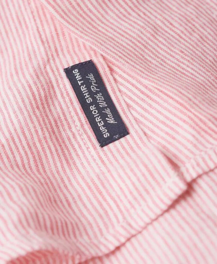 superdry Camicia Casual in Lino a Maniche Lunghe 6/7