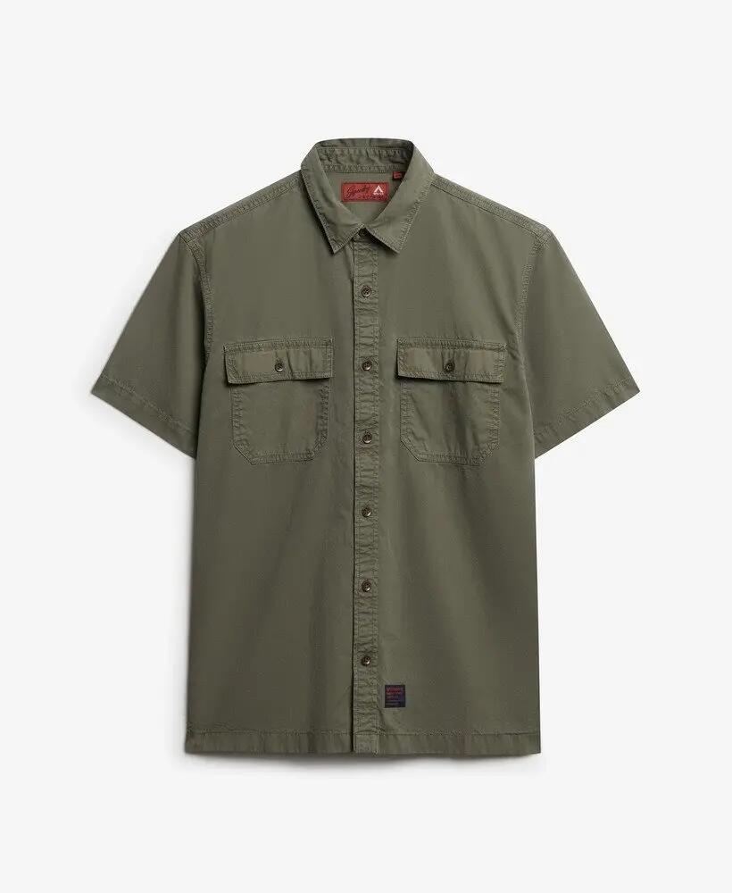 superdry Military Ss Shirt en coton biologique Tornado Green 6/6