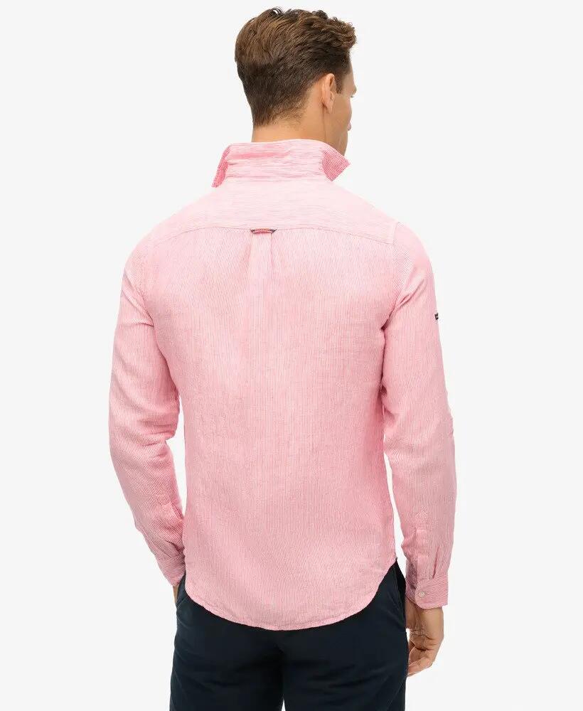 superdry Camicia Casual in Lino a Maniche Lunghe 4/7