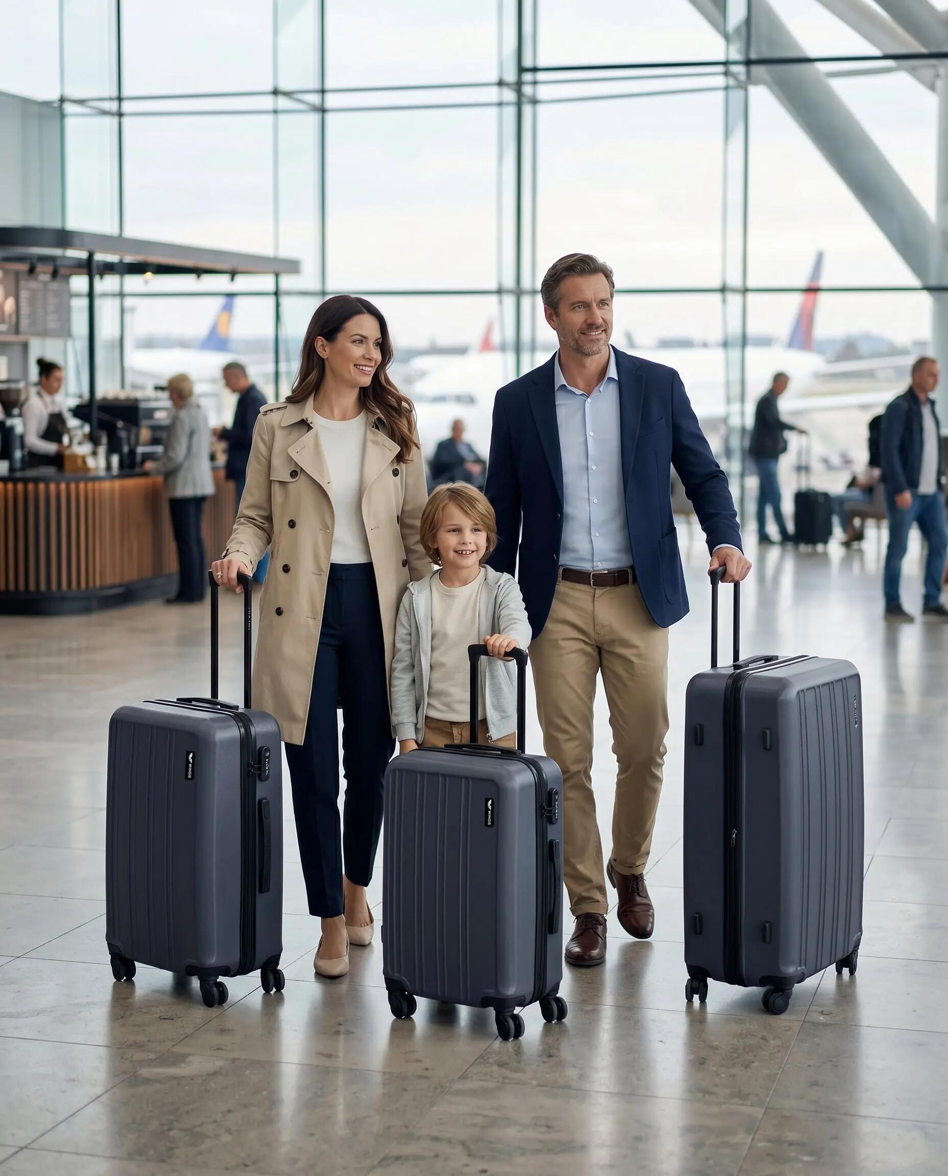 Ensemble de 3 valises Wings HARRIER bleu 2/10