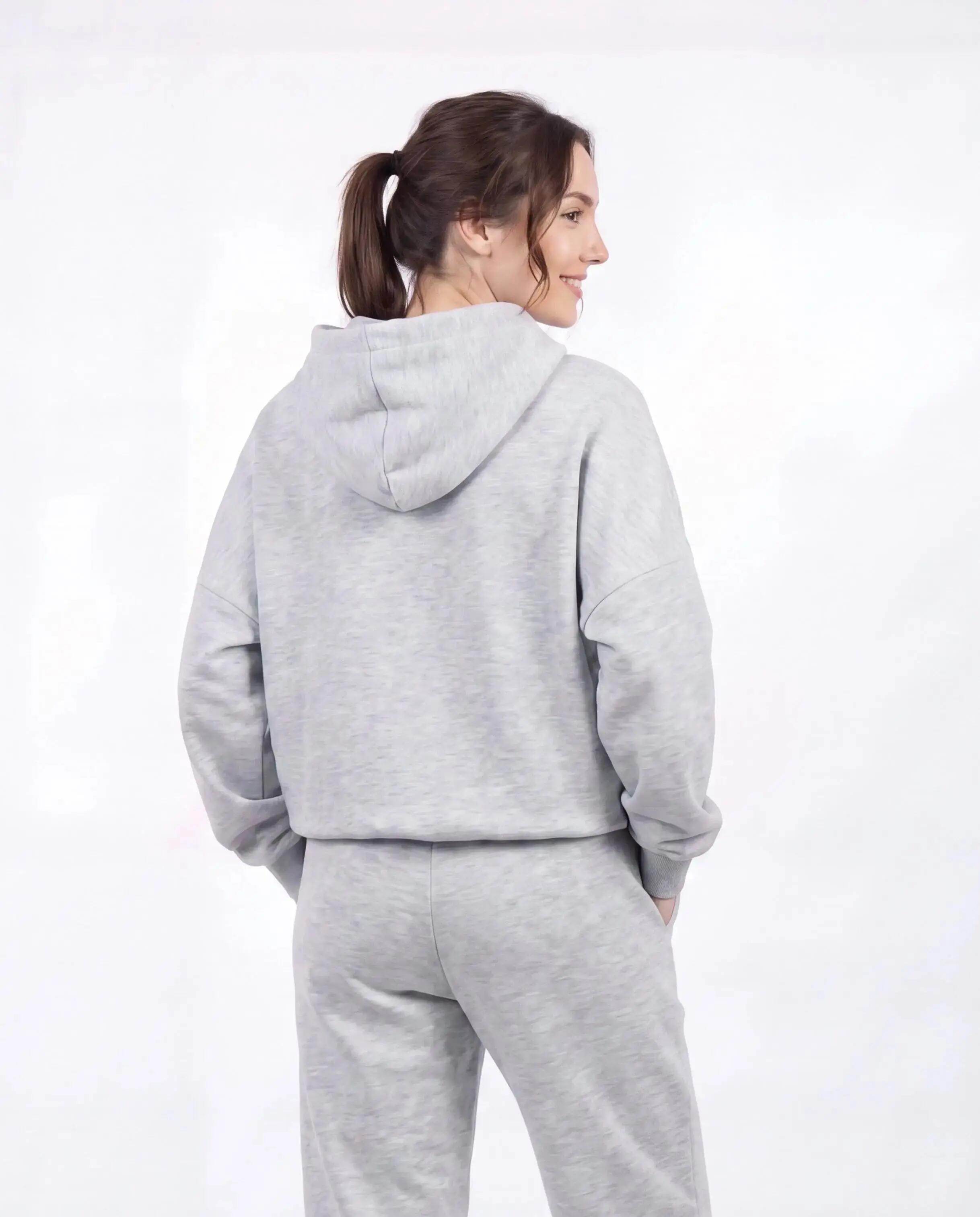 Sweat-shirt oversize femme UNLEASH WINGS GRIS 2/7