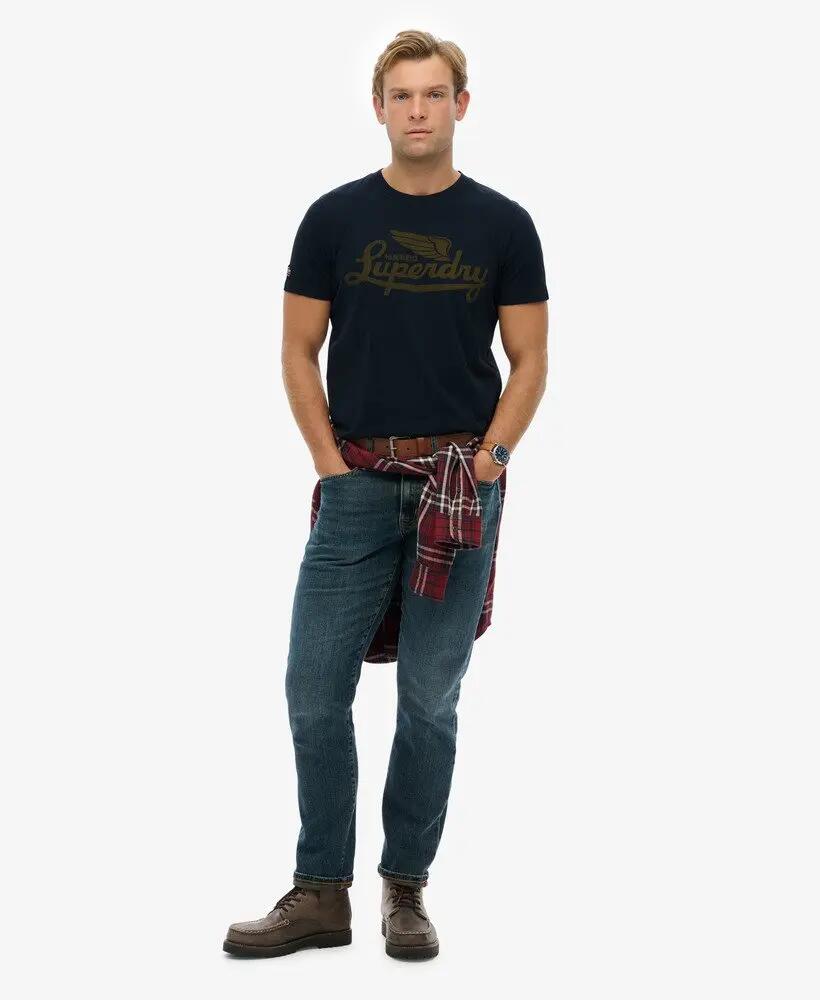 superdry Heritage Brand Relaxed T-Shirt in cotone – vestibilità relaxed 3/6