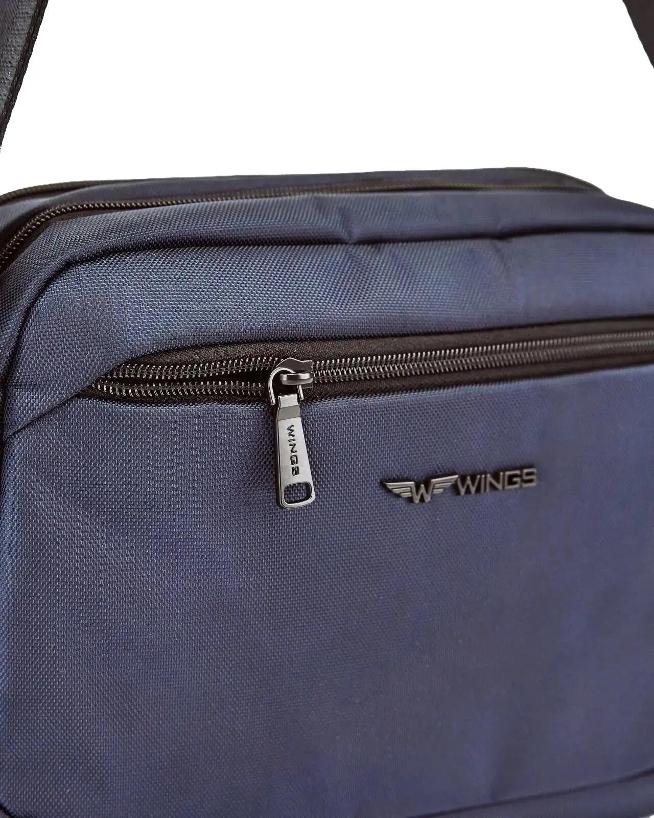 Pochette homme BRANT WINGS à bandoulière BLEU FONCÉ 7/7
