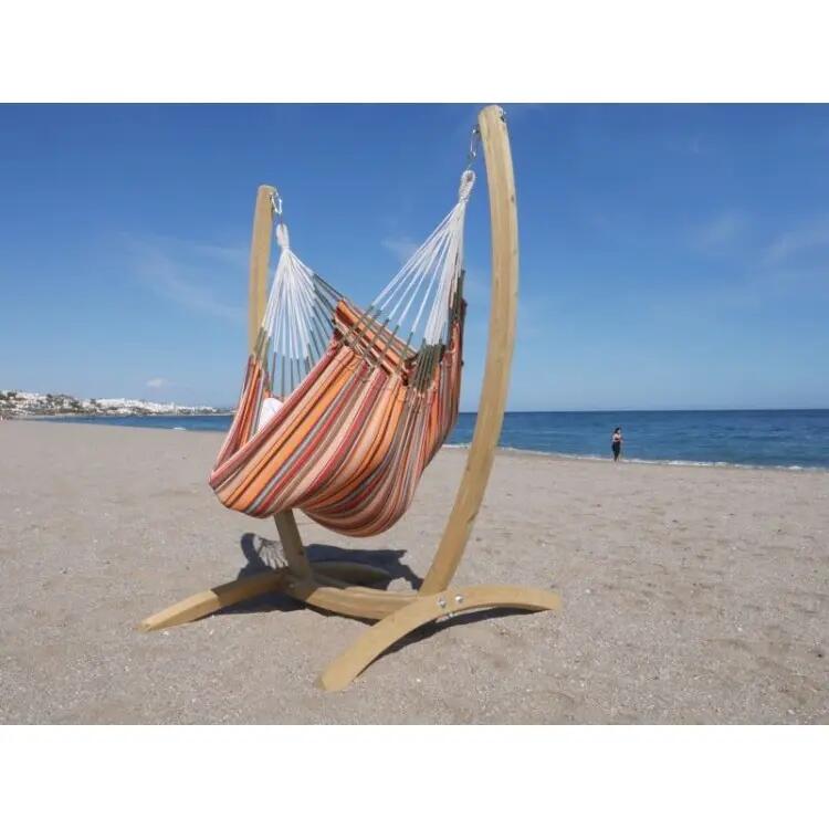 Tropical Hamac - support en bois + hamac chaise XL Aguilas 2/5