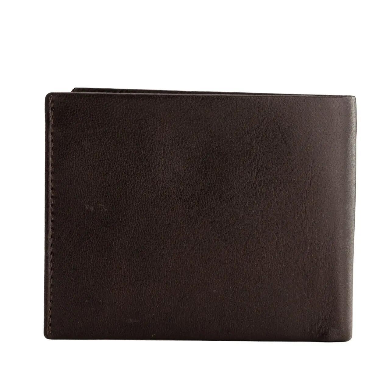 Portefeuille homme marron WINGS en cuir bovin naturel 5/6