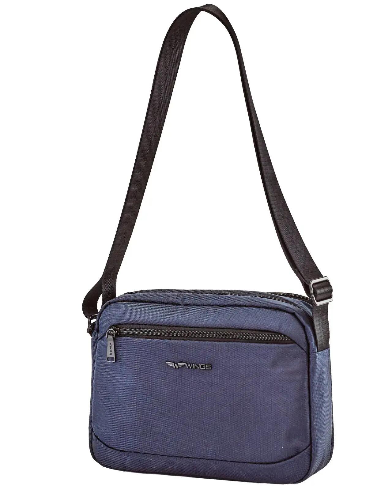 Pochette homme BRANT WINGS à bandoulière BLEU FONCÉ 5/7