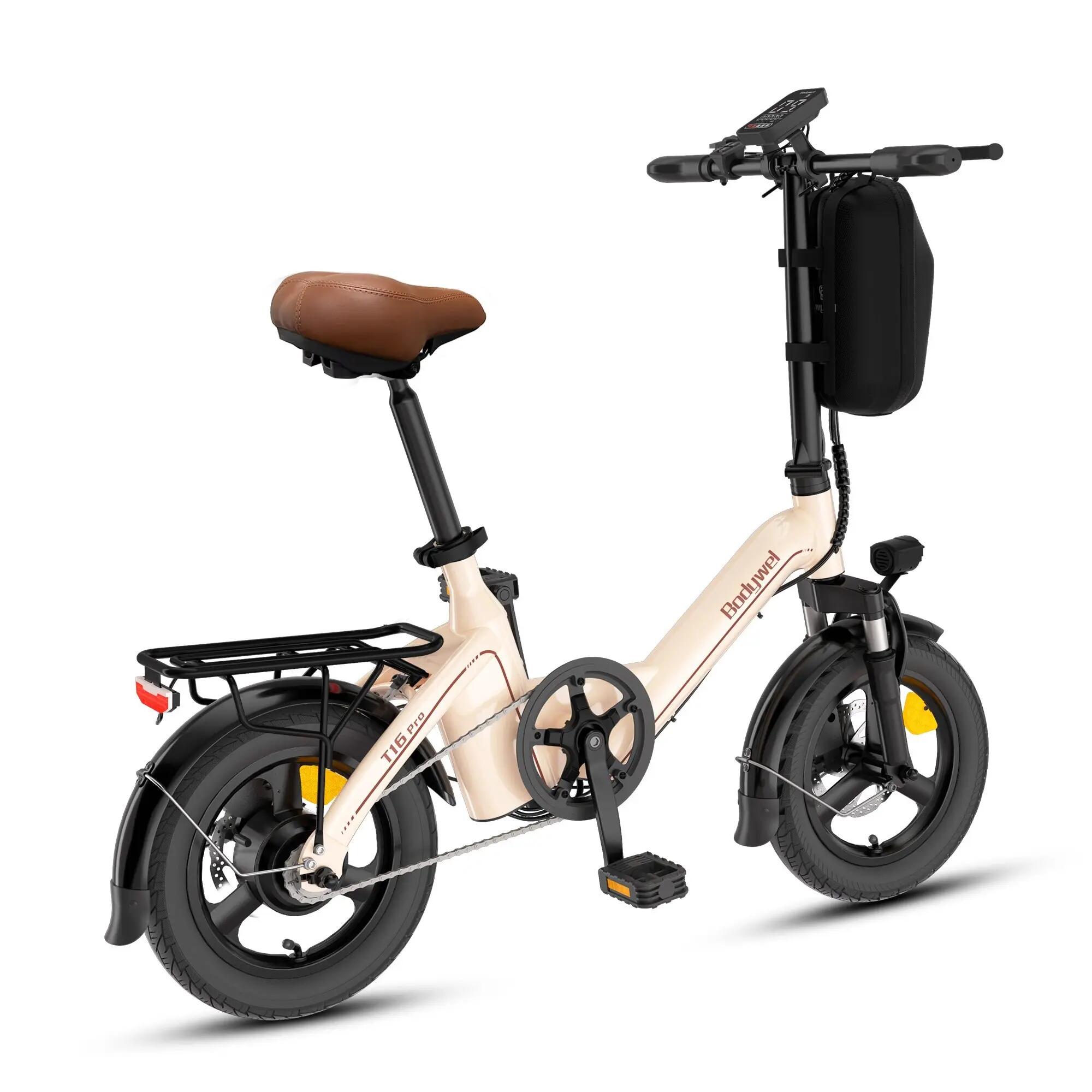 Bici Elettrica Pieghevole T16 Pro 14" 36V 7.8Ah 50km APP Mini Portapacchi 2/7