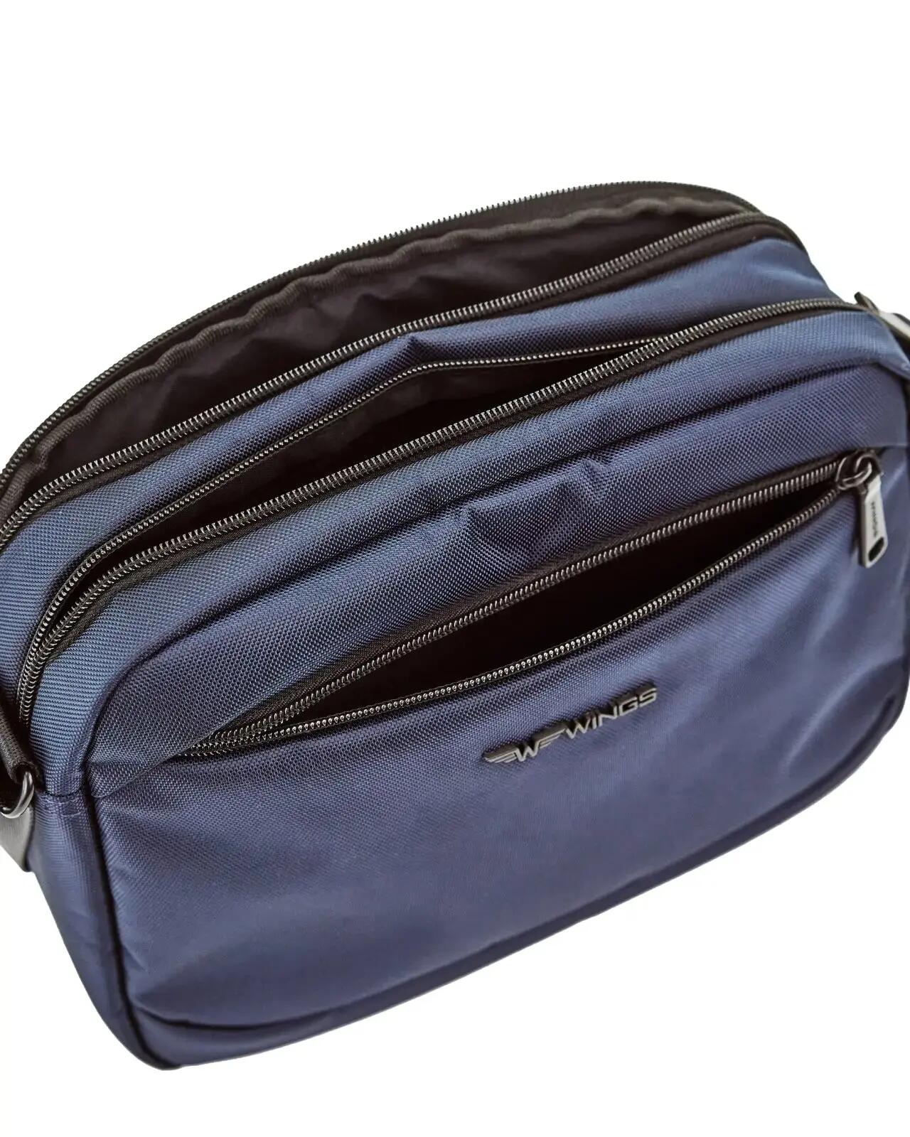 Pochette homme BRANT WINGS à bandoulière BLEU FONCÉ 4/7