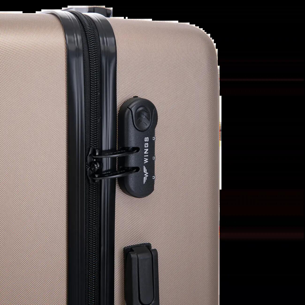 Valise GRANDE Wings ABS+ COOT 28" Champagne 8/10
