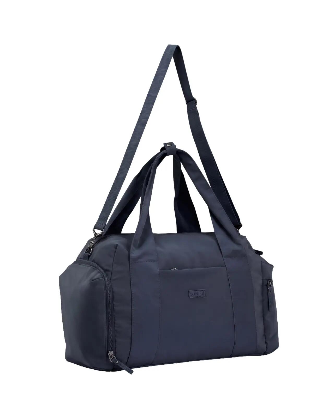 Torba sportowa WINGS SOLENNE z kieszenią na buty i pasem na walizkę NAVY BLUE 5/10
