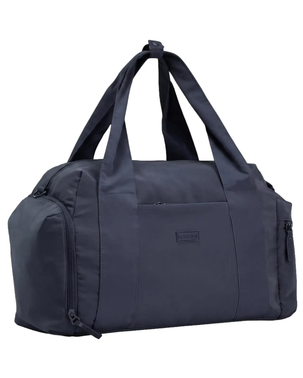 Torba sportowa WINGS SOLENNE z kieszenią na buty i pasem na walizkę NAVY BLUE 3/10