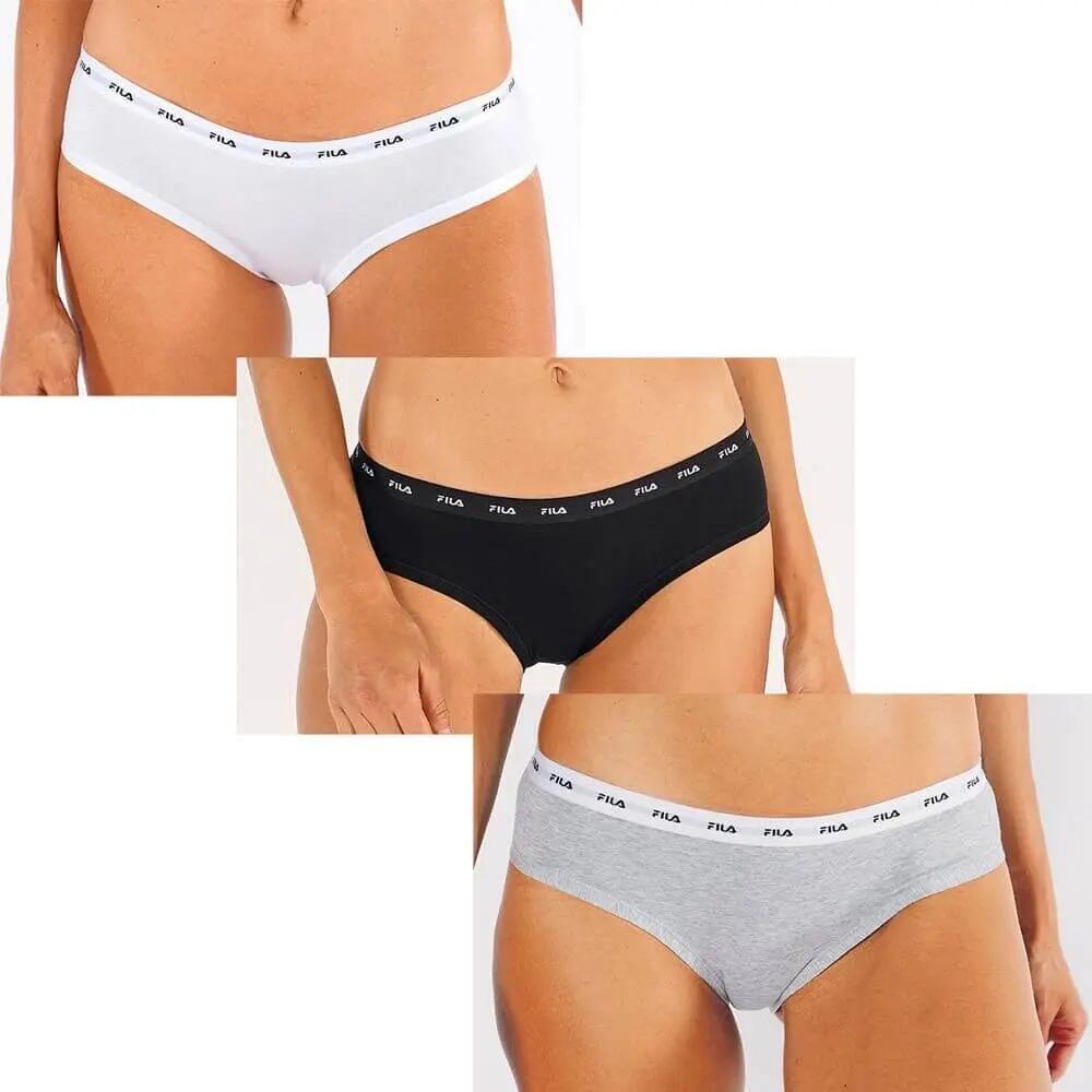WOMAN BRIEF ELASTIC WITH LOGO 3P 3/3