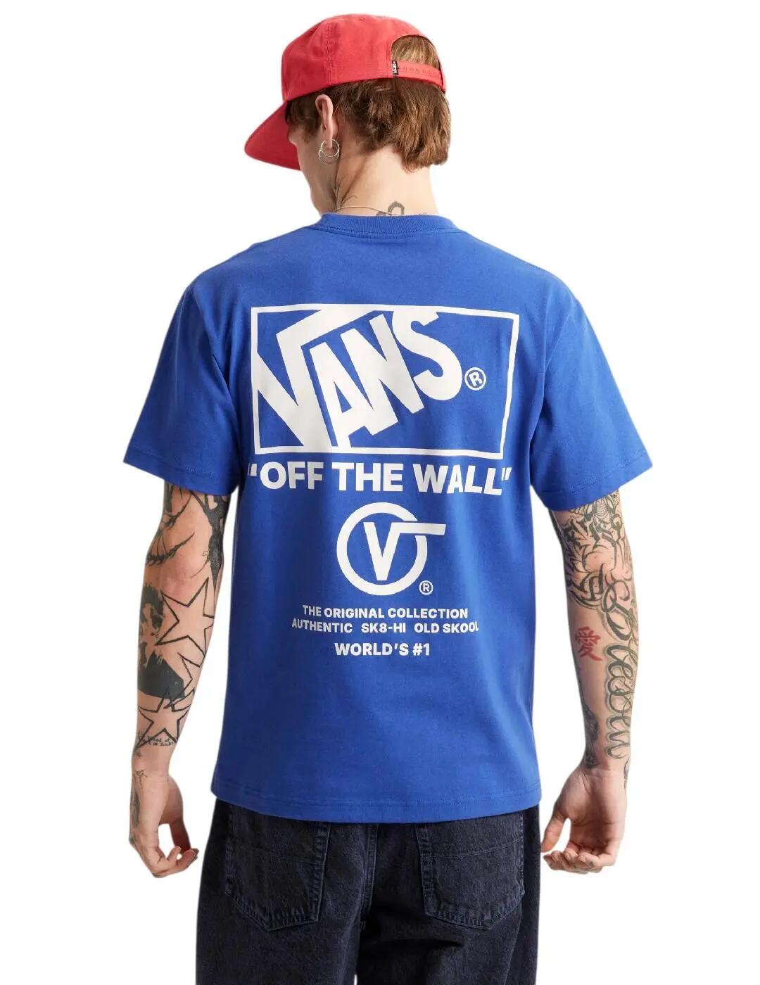 Camiseta para Hombre Vans Stropile Azul 5/6
