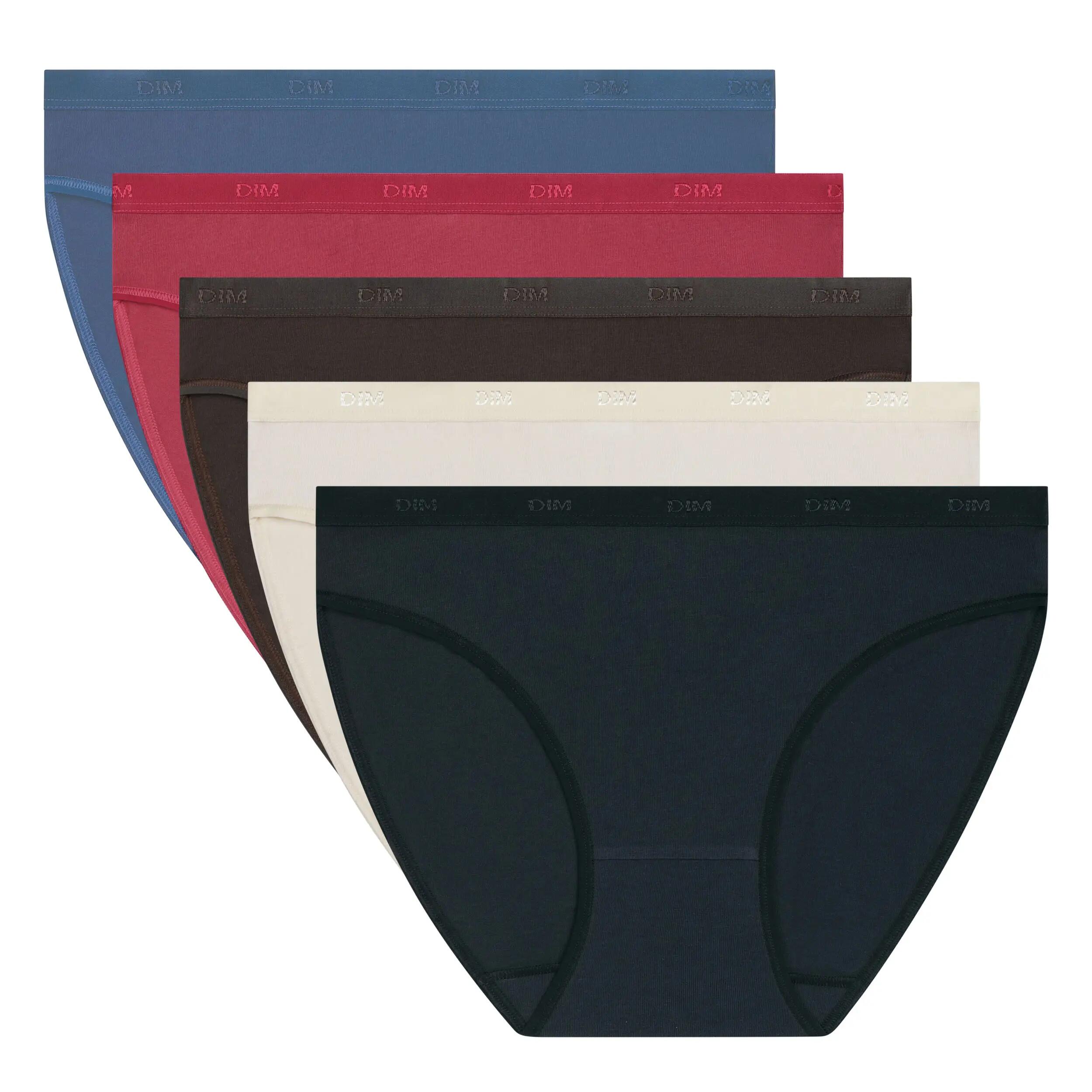 Lot de 5 Slips Femme Les Pockets Coton 3/3