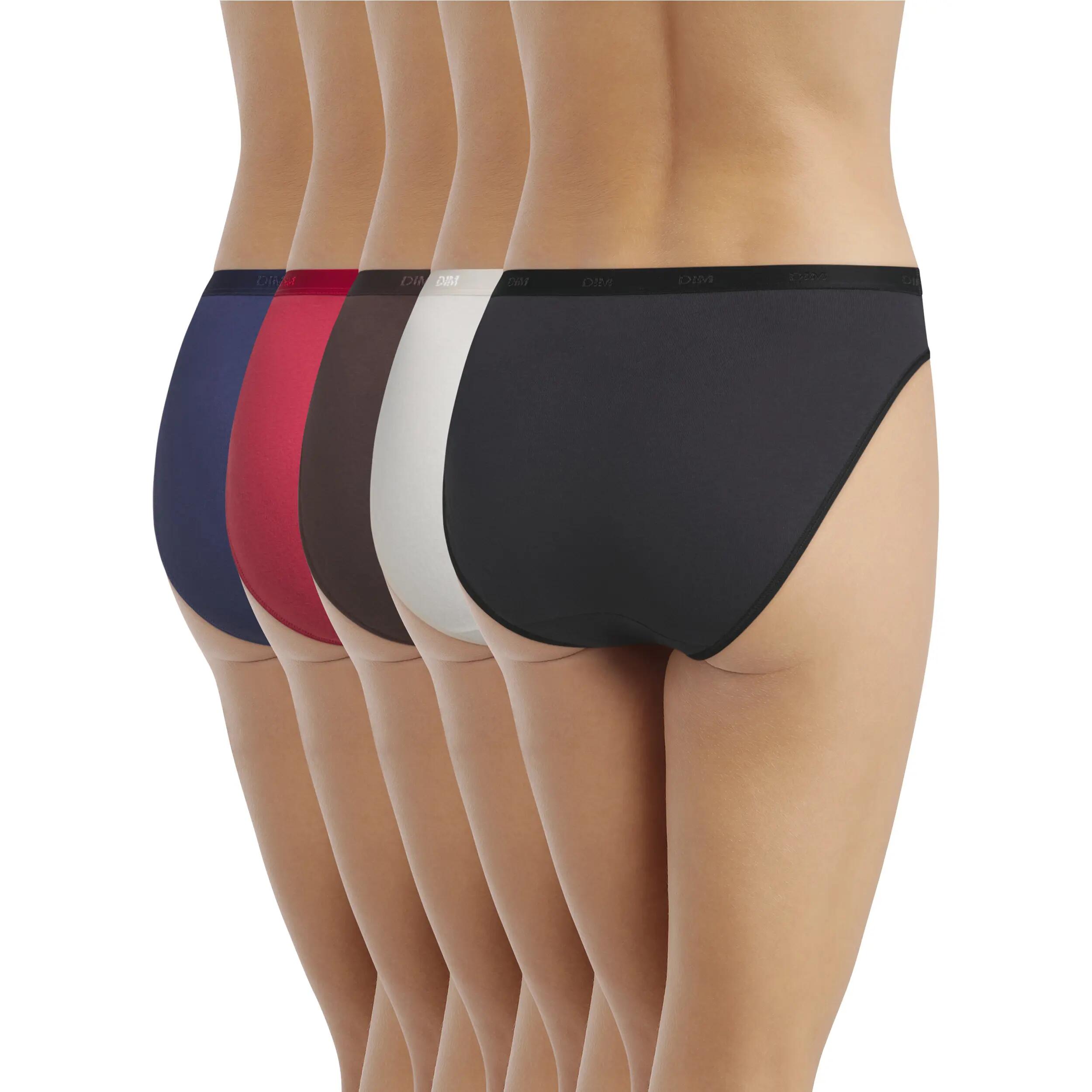 Lot de 5 Slips Femme Les Pockets Coton 2/3