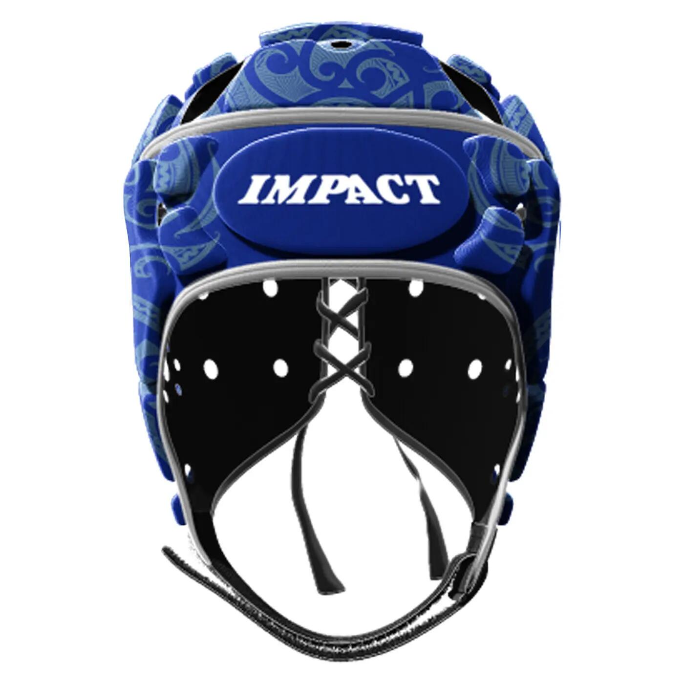 Casco da rugby Impact V2 Tribal Blu reale e azzurro 3/3