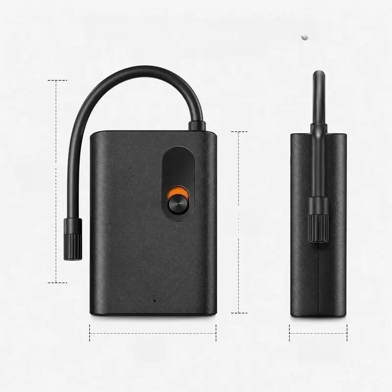 Mini-elektrische pomp met batterij en ventielen Presta en Schrader ROCKBROS 2/2