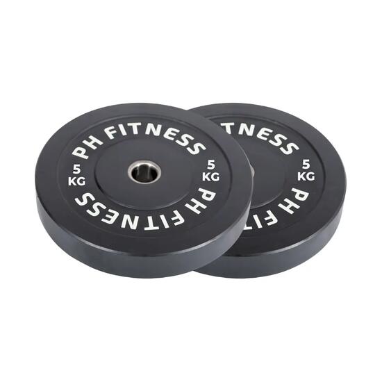 High-density rubber bumper plates 50 mm – set van 2