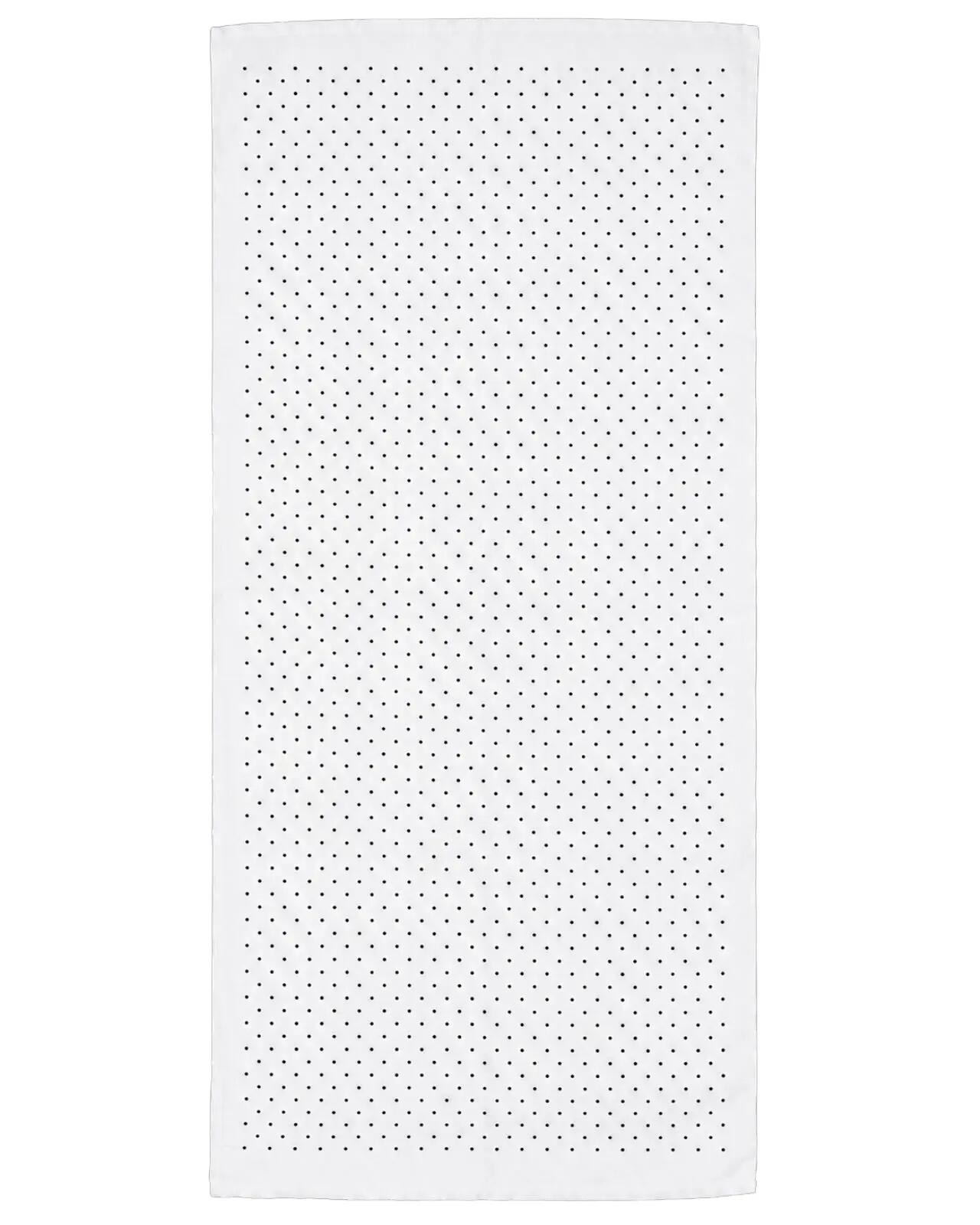 Dames sjaal WINGS 180x90 cm zwart-witte stippen 4/5