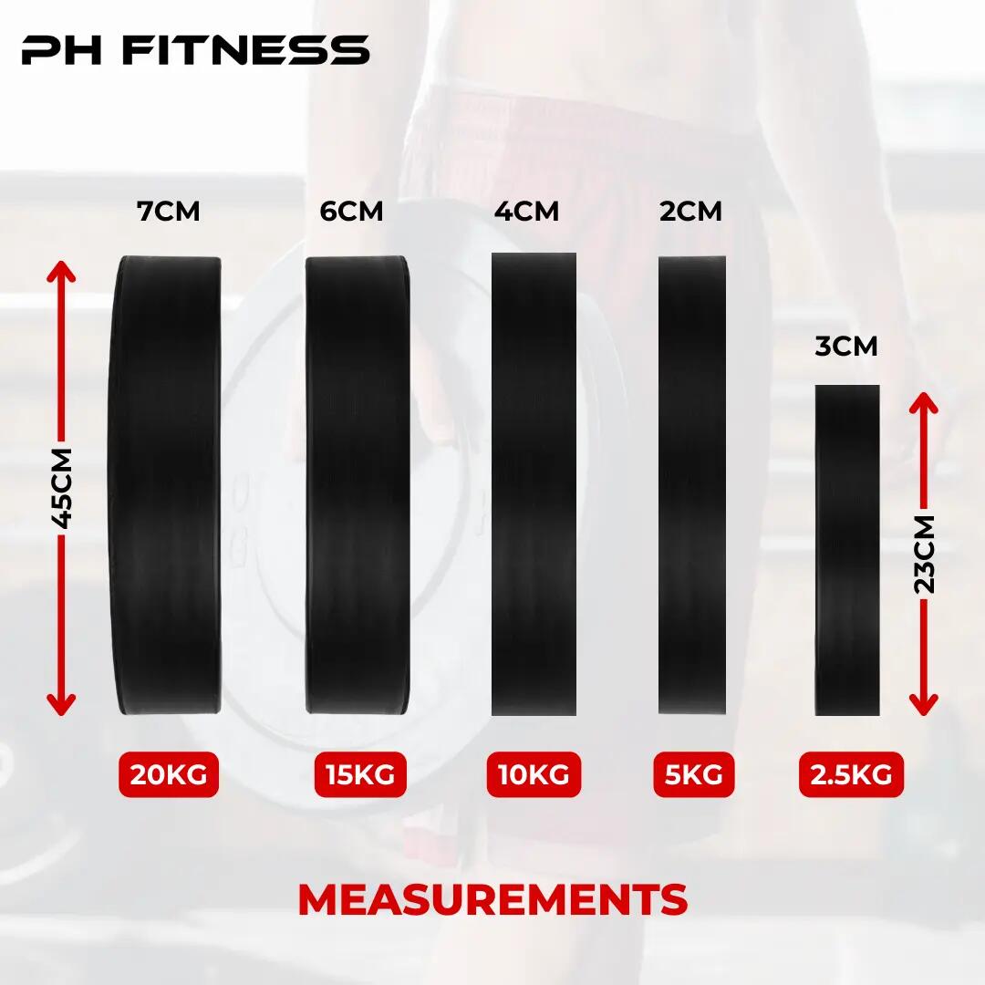 Bumper plate olimpici 50 mm in coppia | PH Fitness 9/9