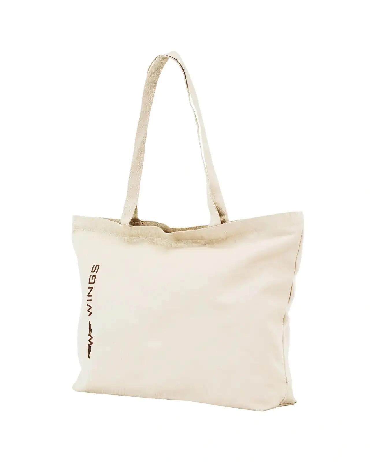 Sac shopper en toile WINGS BEIGE 3/5
